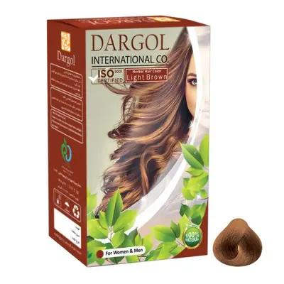 رنگ موی گیاهی دارگل قهوه‌ای روشن وزن 120 گرم