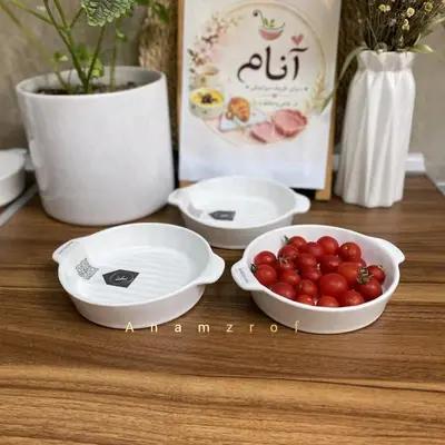 تابه گرد سرامیکی نقلی سه عددی
