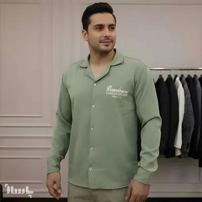 پیراهن مردانه مازاراتی آستین بلند رنگ سبز-157970