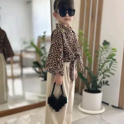 شومیز شلوار دخترانه. ست دخترانه شومیز گره ای دخترانه. لباس دخترانه.