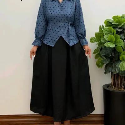 ست شومیزدامن زنانه رنگ‌بندی زیبا
