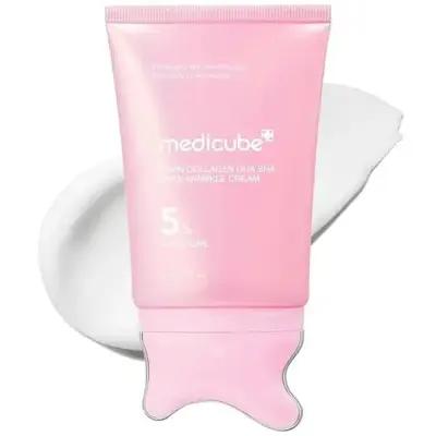 کرم ضد چروک گردن و لیفت گواشا پی دی آر ان مدیکیوب مدل PDRN Collagen Gua Sha