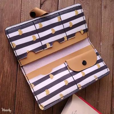 کیف پول قلبی چرم مصنوعی