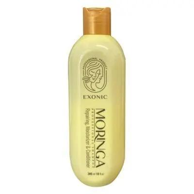شامپو تقویت‌کننده مو اکسونیک مدل مورینگا مناسب برای انواع مو، حجم 300 میلی‌لیتر Exon Moringa Hair Strengthening Shampoo – Suitable for All Hair Types – 300 ml