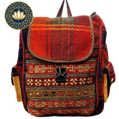 کوله پشتی دستباف مغان لوتوس کد 14