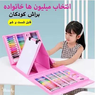 جعبه لوازم نقاشی مخصوص کودکان 208 تیکه