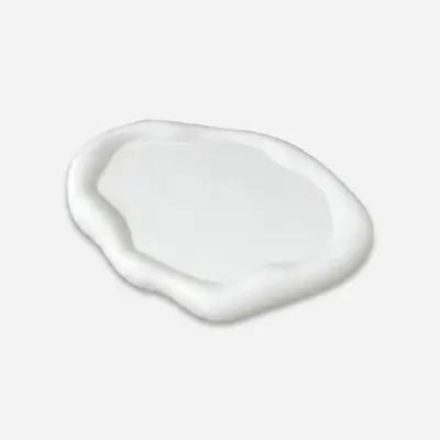 سینی سرو سنگی طرح دفرمه مدل BIZ با ابعاد 27x17x4 سانتیمتر و قابل شستوشو با دست