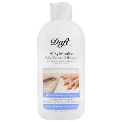 میسلار پاک کننده دافی مدل Milky مناسب برای پوست خشک و حساس حجم 200 میلی لیتر Dafi Milky Micellar Cleanser for Dry and Sensitive Skin – 200 ml