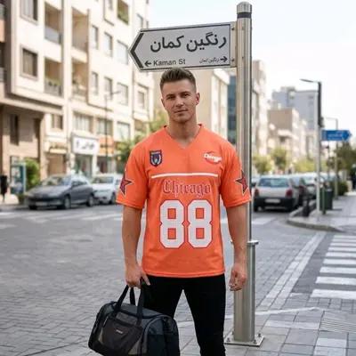 تیشرت مردانه و پسرانه مدل بیسبالی
