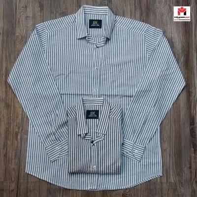 پیراهن کتان مردانه قواره دار راه L-2XL