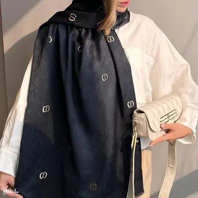 شال مارک ابریشم ژاکارد