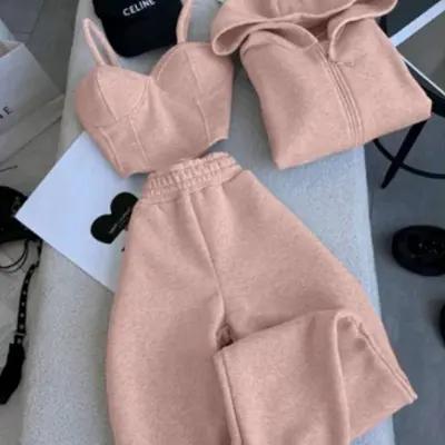 سه تیکه سویشرت شلوار تاپ کاپدار