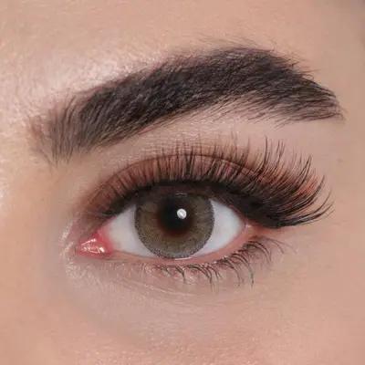 لنز چشم رویال ویژن مدل CITREOUS کد 23 رنگ میکس طوسی عسلی سبز دوردار