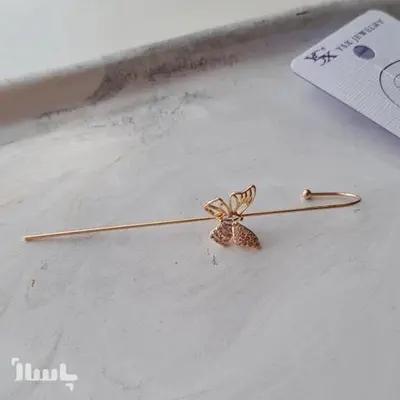 گوشواره ایرکاف زنانه YSX استیل نگین دار (تک) کد 01