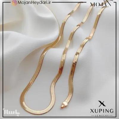 گردنبند و دستبند ماری لوکس طرح‌طلا ژوپینگ کدxup10010