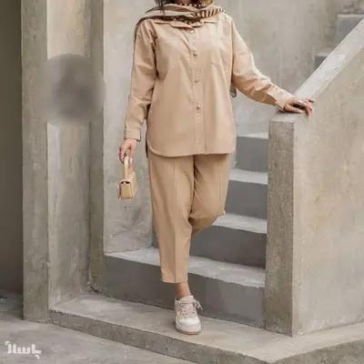 مانتو شلوار زنانه کتان مدل مدل شلوار مام استایل