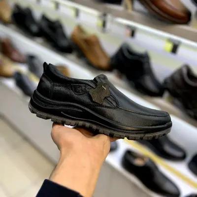 کفش چرم تبریز بی بند آراکس