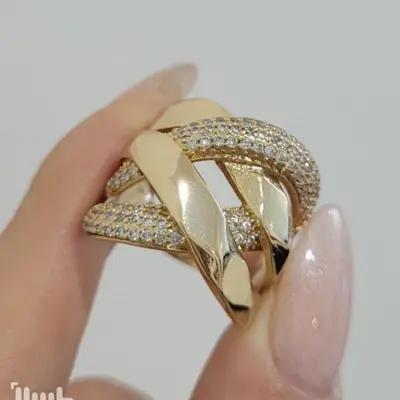 انگشتر نگینی کد 14684