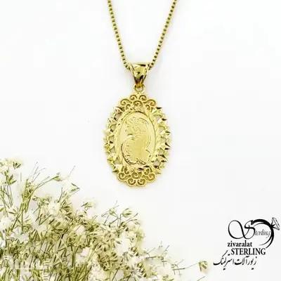 گردنبند مریمی مشابه طلا کد 20518