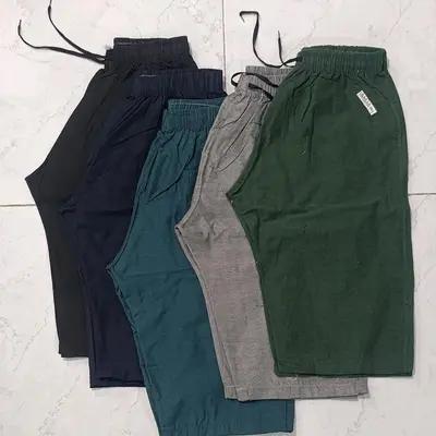 شلوارک ساده رنگی نخ پنبه بدون آبرفت سایز 2XL 3XL 4XL 5XL