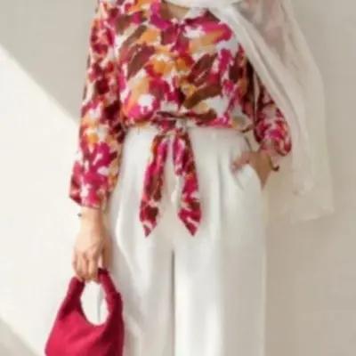 شومیز گره ای و سگک دار