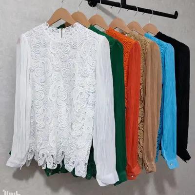 شومیزمجلسی گیپورطرح ترمه
