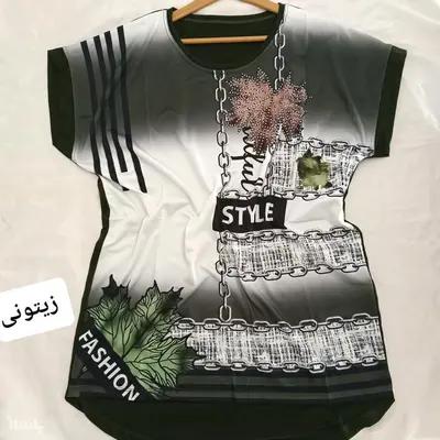 تیشرت زنانه طرح ورنگ طبق عکس-154130