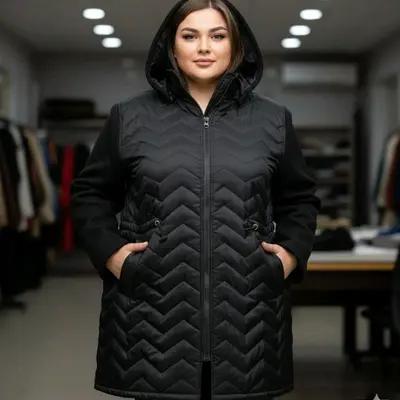 کاپشن  کلاهدار پافر شو ( هم کاپشن هم پافر ) ضد آب