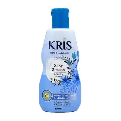 لوسیون بدن کریس KRIS مدل Silky smooth آبی
