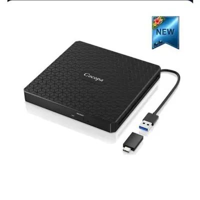 دی وی دی رایتر DVD اکسترنال USB 3 برند: ‎Cocopa اورجینال امازون المان