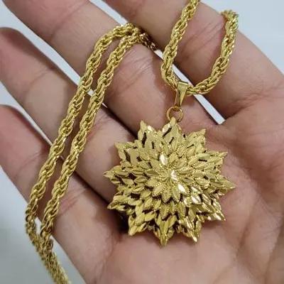 گردنبند خورشیدی با زنجیر 60 سانتی کد 27805