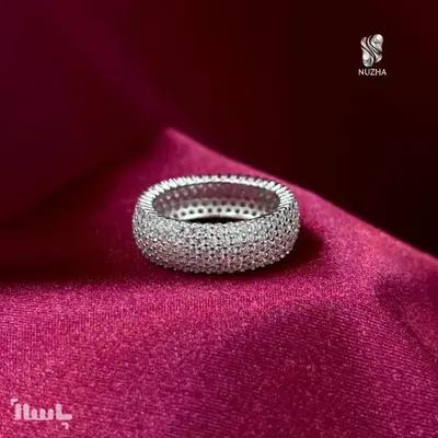 حلقه نقره زنانه کدanz1158