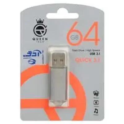 فلش مموری کویین تک مدل Quick ظرفیت 64 گیگابایت USB 3.1
