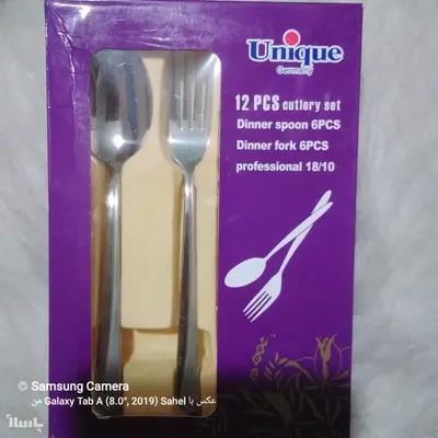 قاشق و چنگال یونیک اصل 12 تایی