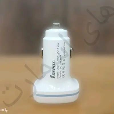 شارژر فندکی خودرو- همراه کابل شارژ تایپ سی -کیفیت عالی و ولتاژ ایمن