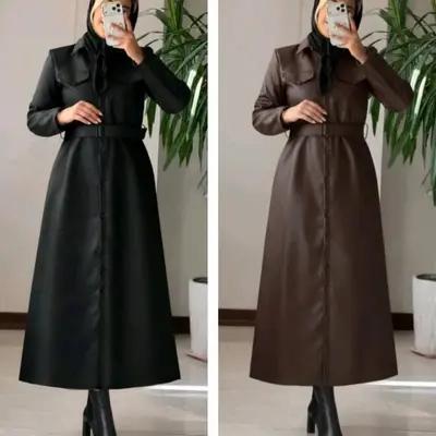 پالتو بلند چرم ارسال رایگان حوا آتوسا