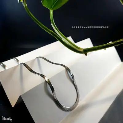 گردنبند ماری نقره ای stainless steel