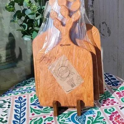 پک سه عددی چوبی تخته سرو برگ و مستطیل-158844