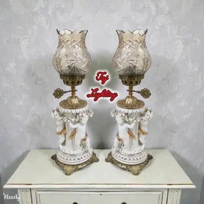 آباژور چراغ رومیزی طرح سه فرشته مدل ایتالیایی (جفت)