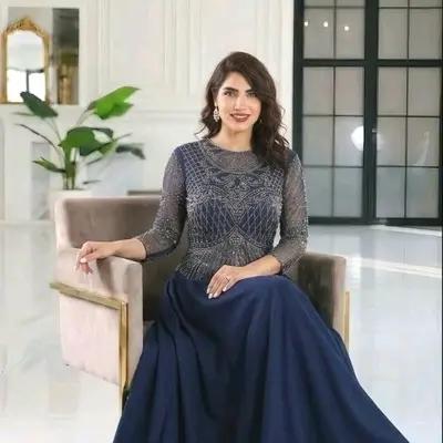پیراهن مهمانی زنانه حریر مدل مجلسی لعیا موجودی بگیرید