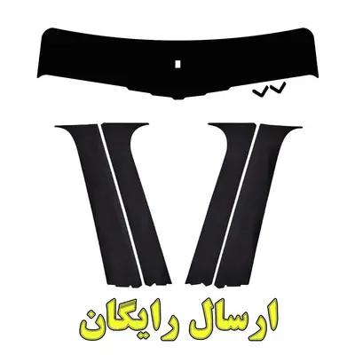 مجموعه 5 عددی بر چسب ستون و آفتابگیر پژو 206 و 207 و رانا (ارسال رایگان)