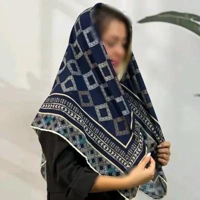 روسری حریرکرپ اعلی دستدوز قواره 105