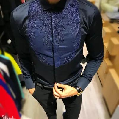پیراهن مجلسی مردانه مدل گیپور-153928