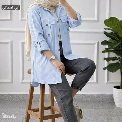 مانتو اسپرت زنانه حریر مدل کوتاه