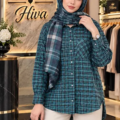 شومیز چهارخونه شیک وارداتی