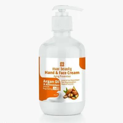 کرم دست و صورت روغن آرگان مکس بیوتی max beauty حجم 400 میل-80006
