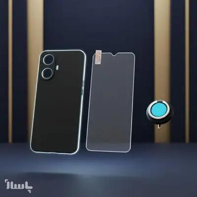 قاب و گلس OPPO A78 5G پک کامل 360° با مقاومت فوق‌العاده در برابر ضربه و خش