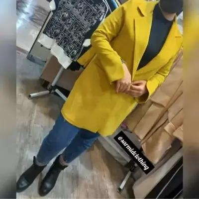 مانتو کتی زنانه کرپ مدل یقه انگلیسی