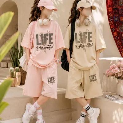 تیشرت و شلوارک بچگانه دخترانه قواره لش life-160141