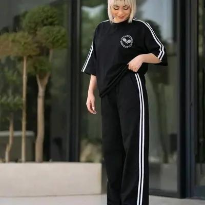 ست تیشرت و شلوار پنبه گلکسی نیکیتا